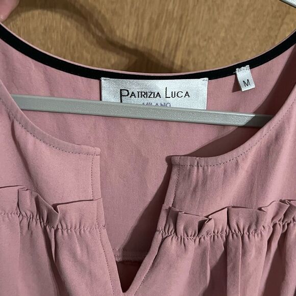 Patrizia Luca Cold Shoulder Ruffle Dress Size Medium - Picture 8 of 13